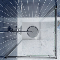 Box doccia 75x75 cm angolare scorrevole vetro 6mm trasparente h190 | Tenerife