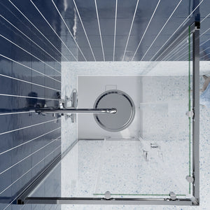 Box doccia 75x75 cm angolare scorrevole vetro 6mm trasparente h190 | Tenerife