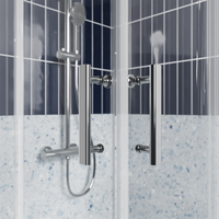 Box doccia 75x75 cm angolare scorrevole vetro 6mm trasparente h190 | Tenerife