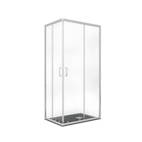 Box doccia angolare trasparente 195 6mm matias, misura 70x100