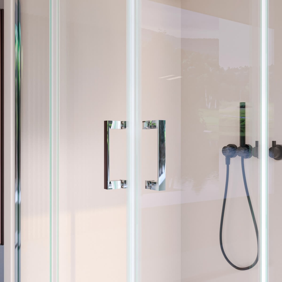 Box Doccia 6mm Doppia Porta Scorrevole Cristallo Trasparente Anticalcare H195 - 80x100