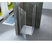 Box Doccia 8mm Anta Battente Totale e Lato Fisso - Venus - 80x100
