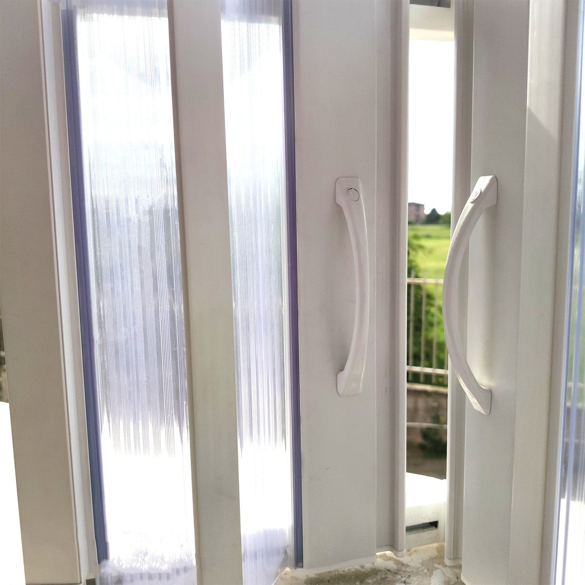 Box doccia apertura centrale curvo 80x80 90x90, misura 90x90