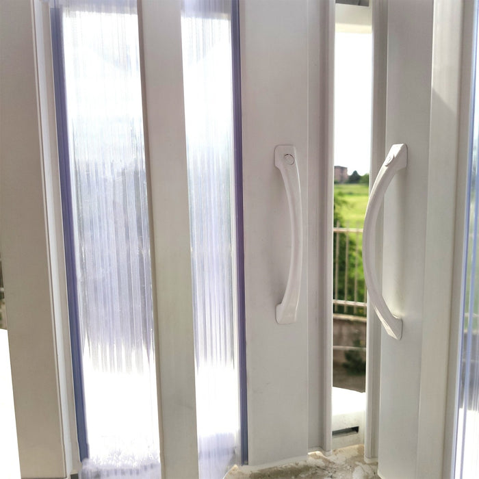 Box doccia apertura centrale curvo 80x80 90x90, misura 90x90