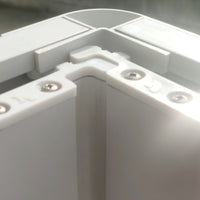 Box doccia apertura centrale curvo 80x80 90x90, misura 90x90