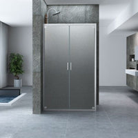 Box doccia apertura saloon cristallo opaco 6mm kim, misura 60x70