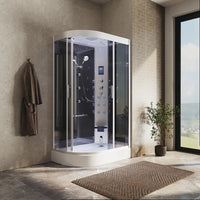 Cabina doccia completa 120x80 cm destra sauna bagno turco e ozonoterapia | Folegandros