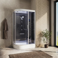 Cabina doccia completa 120x80 cm destra sauna bagno turco e ozonoterapia | Folegandros
