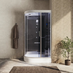 Cabina doccia completa 120x80 cm destra sauna bagno turco e ozonoterapia | Folegandros
