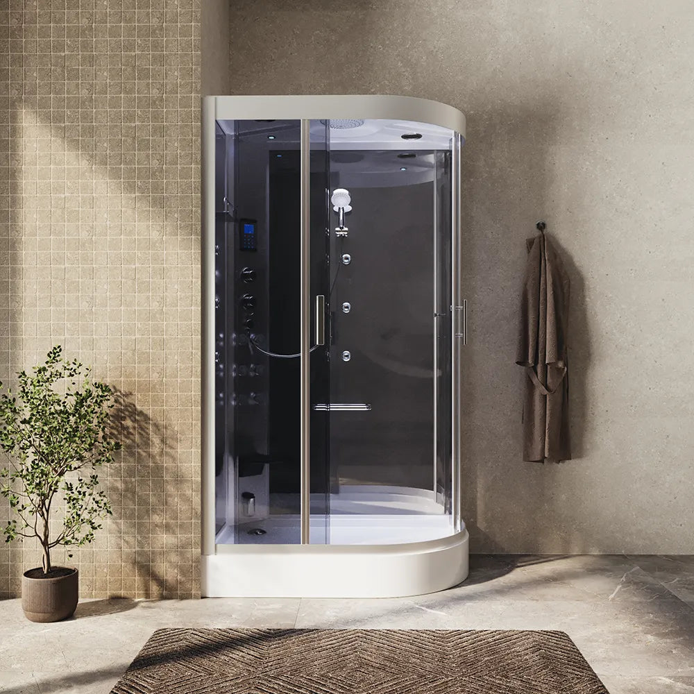 Cabina doccia completa 120x80 cm sinistra multifunzione | Folegandros Eco