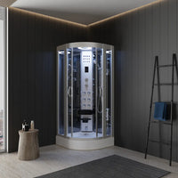 Doccia idromassaggio 80x80 cm sauna bagno turco e ozonoterapia | Maui