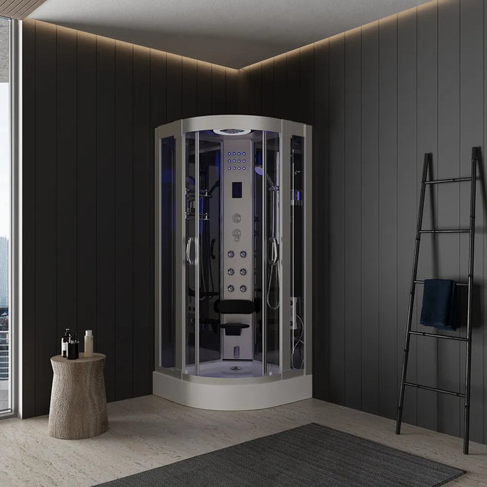 Doccia idromassaggio 80x80 cm sauna bagno turco e ozonoterapia | Maui