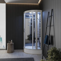 Doccia idromassaggio 80x80 cm sauna bagno turco e ozonoterapia | Maui