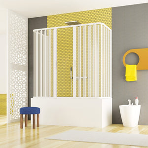 Sopra vasca in pvc a tre lati apertura centrale, misura 70x150x70