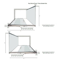 Box Doccia H200 Anticalcare Scorrevole 8mm Soft-close - 90x114.5