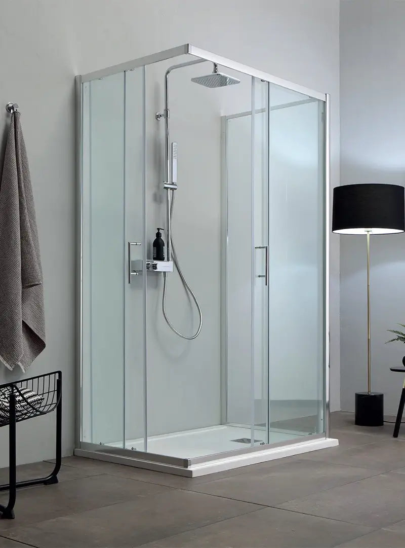 Box Doccia ECO 6mm Porte Scorrevoli H190 - 80x80