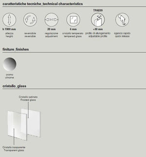 Box Doccia ECO 6mm Porte Scorrevoli H190 - 70x120