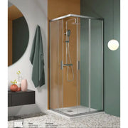 Box Doccia EASYFLEX 6mm Porte Scorrevoli Anticalcare H200 - 84x99