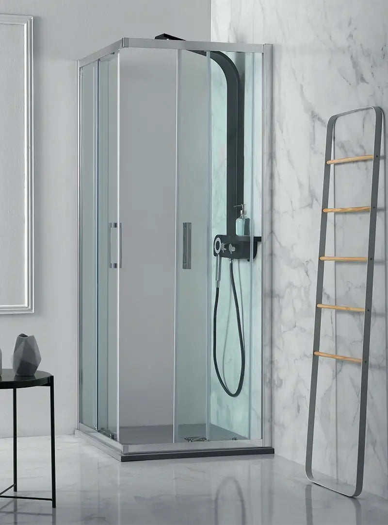 Box Doccia EASYFLEX 6mm Porte Scorrevoli Anticalcare H200 - 84x99