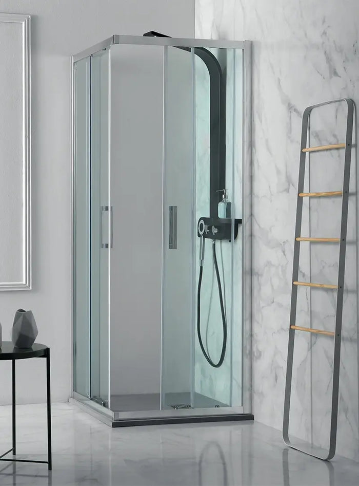 Box Doccia EASYFLEX 6mm Porte Scorrevoli Anticalcare H200 - 109x119