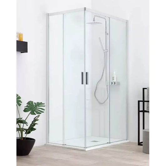 QUICK | Box Doccia 6mm Porte Scorrevoli Anticalcare Montaggio Rapido - 71x99