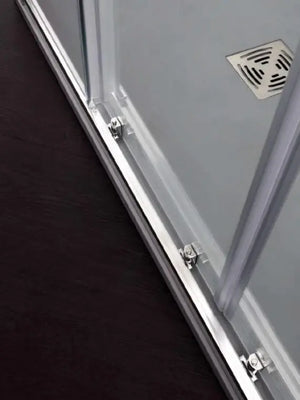 Box Doccia H200 Trasparente Anticalcare Apertura Scorrevole Centrale - 65x140