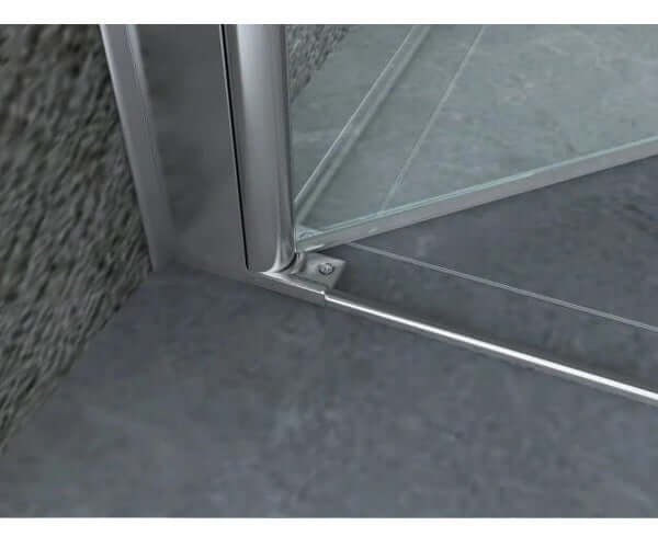 Box Doccia 8mm Anta Battente Totale e Lato Fisso - Venus - 90x70 - Ingresso Lato Corto