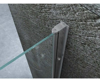 Box Doccia 8mm Anta Battente Totale e Lato Fisso - Venus - 100x60 - Ingresso Lato Corto