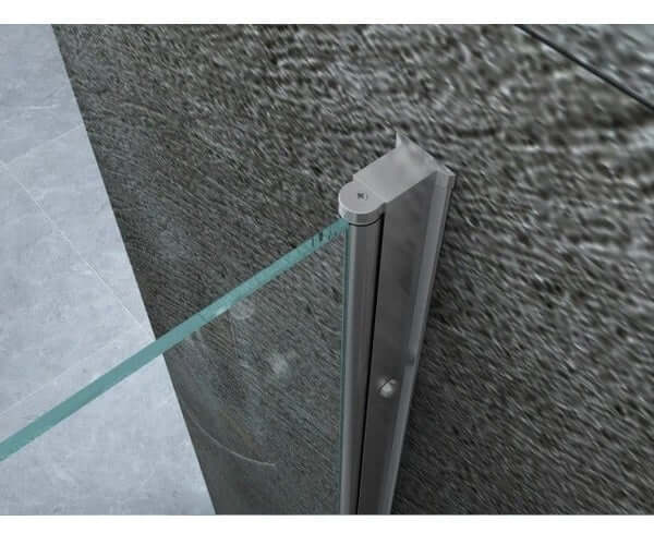 Box Doccia 8mm Anta Battente Totale e Lato Fisso - Venus - 100x70 - Ingresso Lato Corto