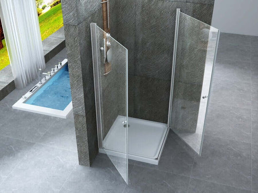 Box Doccia Due Lati Ante Battenti Apertura Interna o Esterna - Venus - 70x90