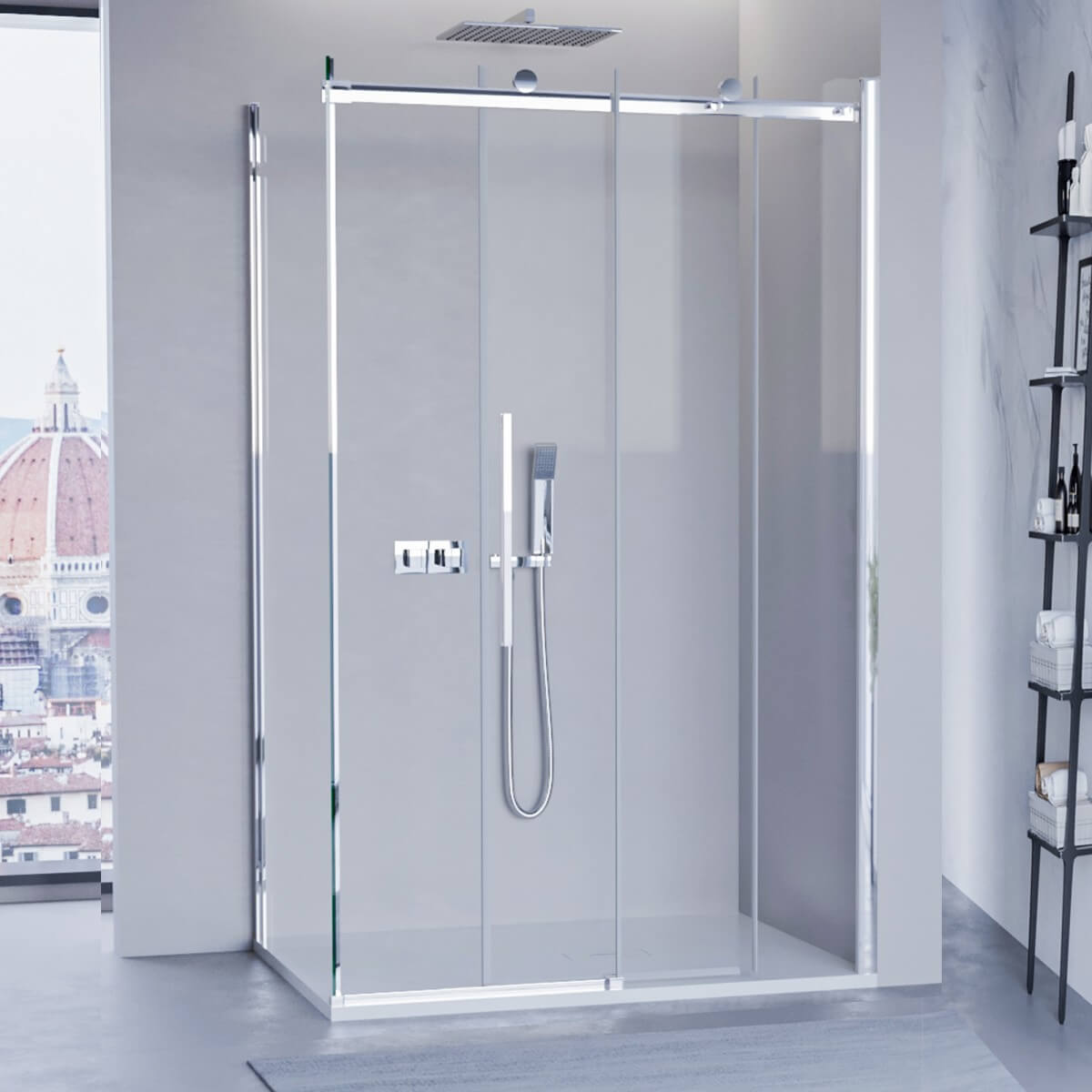 Box Doccia Cristallo 8mm Anticalcare Porta Scorrevole - E4.0 - 70x140