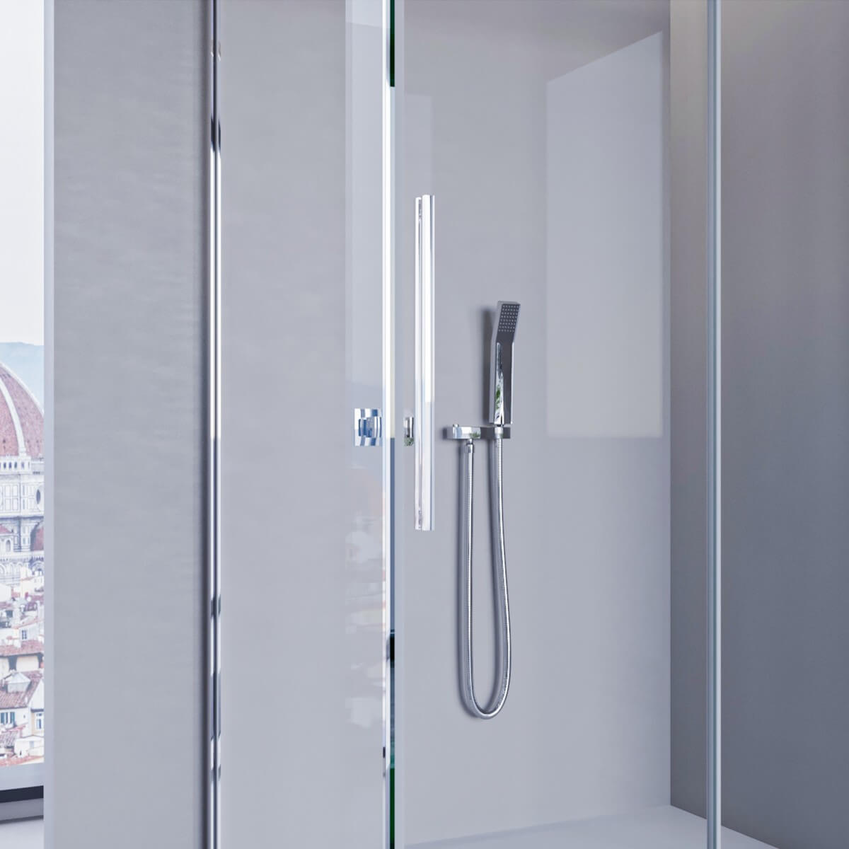 Box Doccia Cristallo 8mm Anticalcare Porta Scorrevole - E4.0 - 70x130