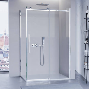 Box Doccia Cristallo 8mm Anticalcare Porta Scorrevole - E4.0 - 80x130