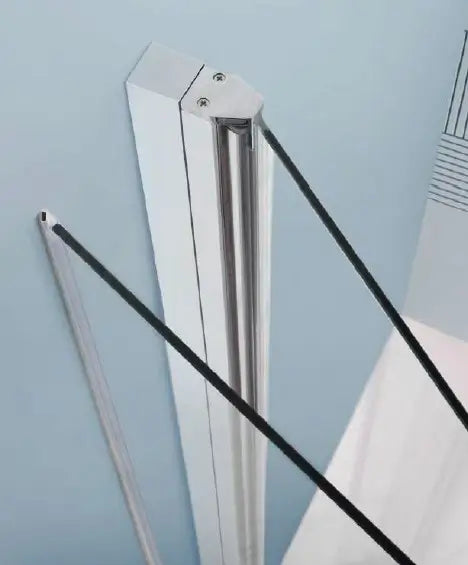 Box Doccia Anticalcare 6mm Due Lati A Libro Apertura Interna Esterna - 90x90