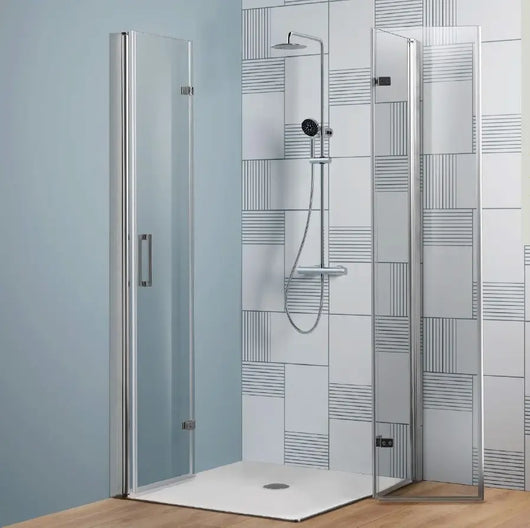 Box Doccia Anticalcare 6mm Due Lati A Libro Apertura Interna Esterna - 100x100