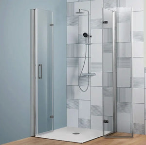 Box Doccia Anticalcare 6mm Due Lati A Libro Apertura Interna Esterna - 70x80