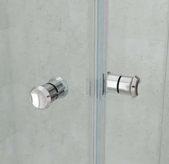 Box Doccia H190 Doppia Anta a Libro Frameless Trasparente 6mm - 68x88