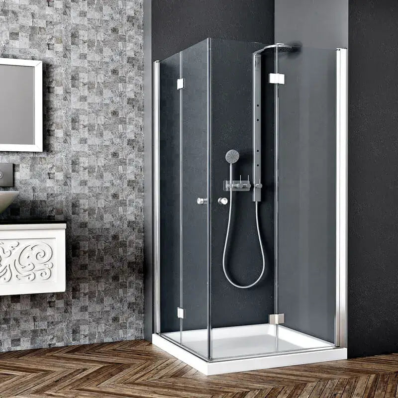 Box Doccia H190 Doppia Anta a Libro Frameless Trasparente 6mm - 58x68