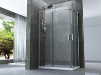 Box Doccia Cristallo 8mm Trasparente Doppio Scorrevole H195cm - Scorpius - 110x120