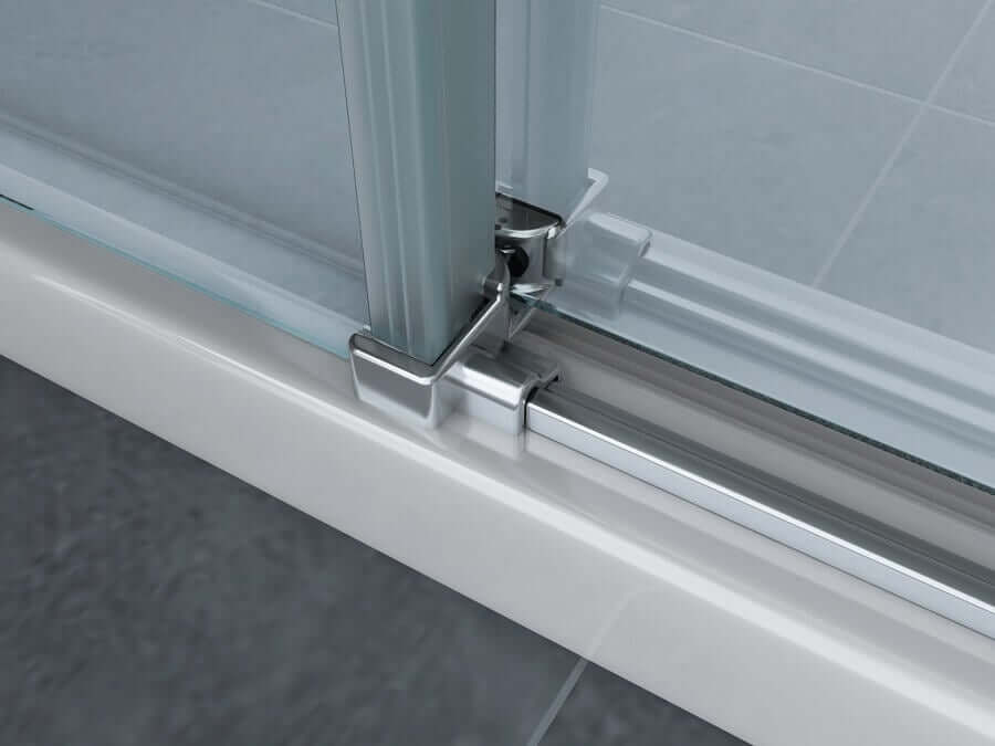 Box Doccia Cristallo 8mm Trasparente Doppio Scorrevole H195cm - Scorpius - 110x120