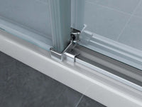 Box Doccia Cristallo 8mm Trasparente Doppio Scorrevole H195cm - Scorpius - 110x120