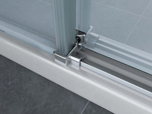 Box Doccia Cristallo 8mm Trasparente Doppio Scorrevole H195cm - Scorpius - 110x120