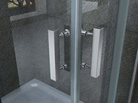 Box Doccia Cristallo 8mm Trasparente Doppio Scorrevole H195cm - Scorpius - 110x120