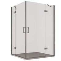 Box Doccia Doppia Battente Cristallo Anticalcare Trasparente 8mm H195 - 90x120