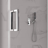 Box Doccia Doppia Battente Cristallo Anticalcare Trasparente 8mm H195 - 120x140