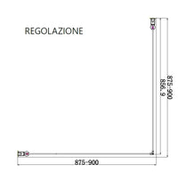 Box Doccia H190 Doppia Battente Totale Interno Esterno - 50x65