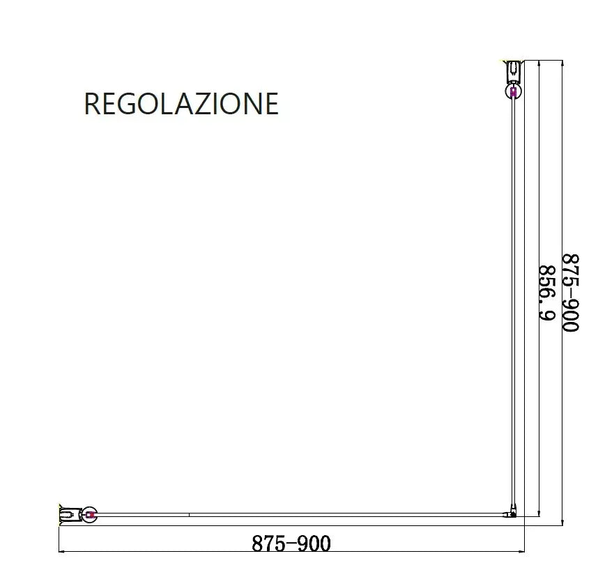 Box Doccia Satinato H200 Doppia Battente Totale Apertura Interna Esterna - 80x85