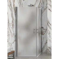 Box Doccia Satinato H200 Doppia Battente Totale Apertura Interna Esterna - 70x80