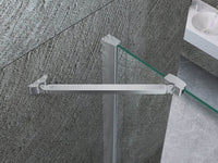 Box Doccia H195 Doppia Anta Battente Cristallo 8mm Trasparente - Taurus - 100x100