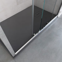 Box doccia due lati h190 anta scorrevole trasparente 6mm agatina, misura 80x120